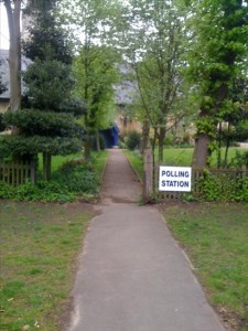 Polling station at Christ Church, Wanstead (Picture: Yenwodt)