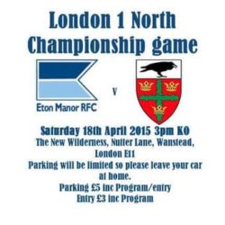 Wanstead Rugby Big day for Wanstead rugby – Wansteadium