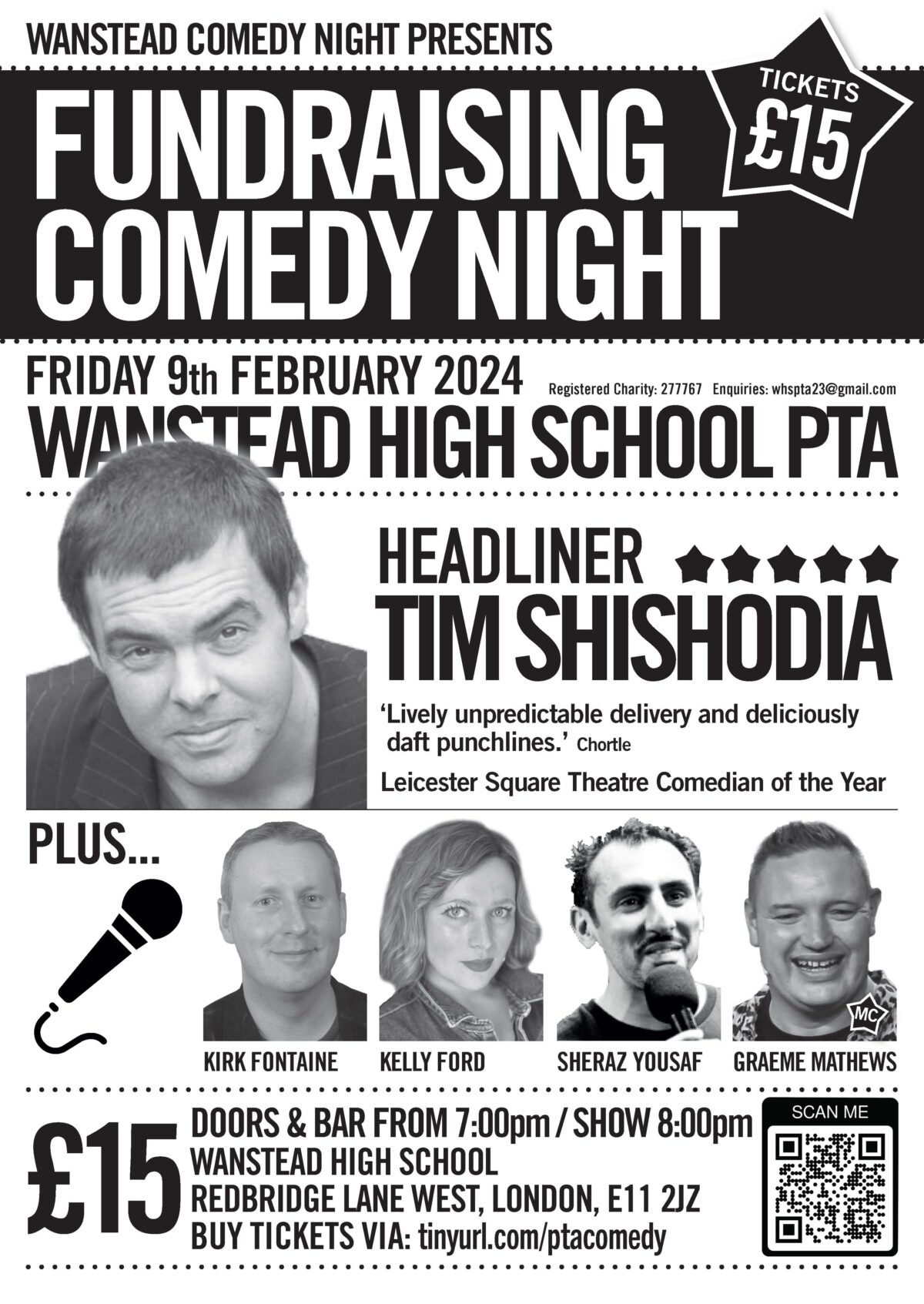 Wanstead Comedy Night Fundraiser for Wanstead High School PTA