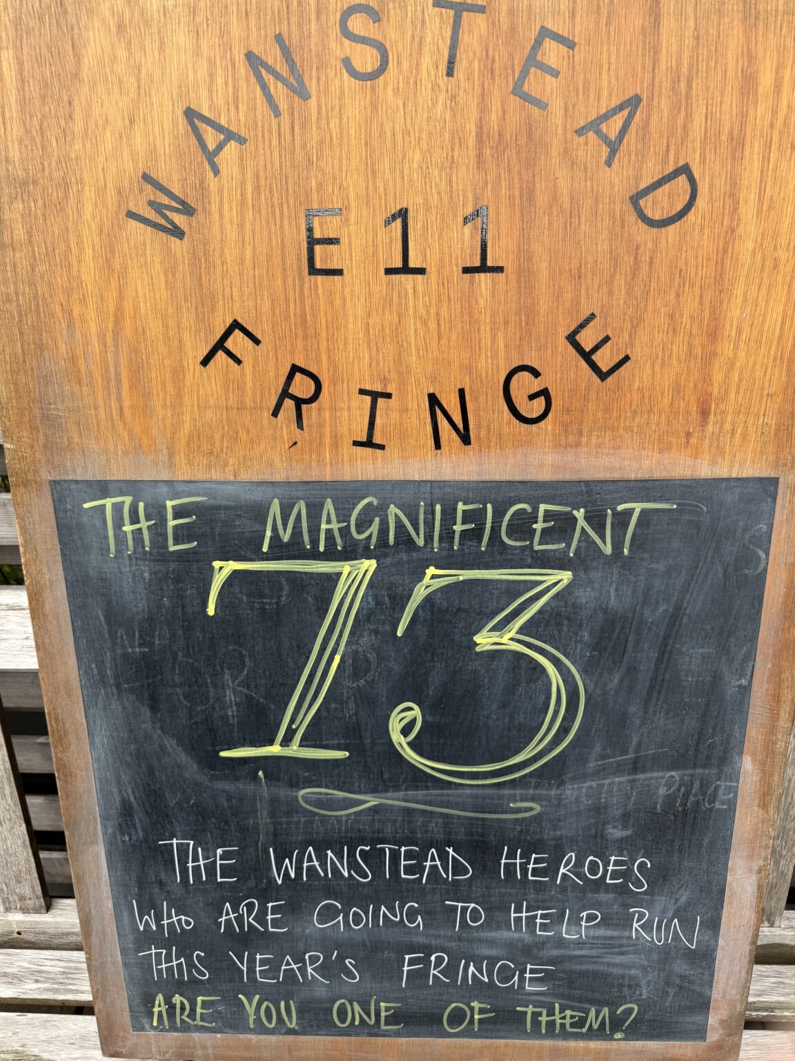 Wanstead Fringe 2024 dates Wansteadium